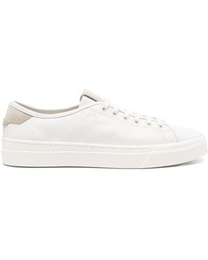 Santoni レザースニーカー - ホワイト