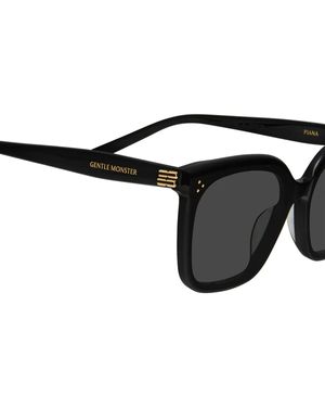 Gentle Monster By Row Square-Frame Sunglasses in Black | Lyst UK
