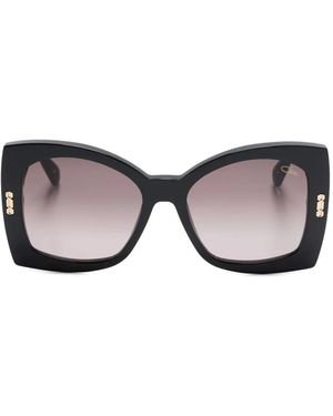 Cazal Geometric-Frame Sunglasses - Black