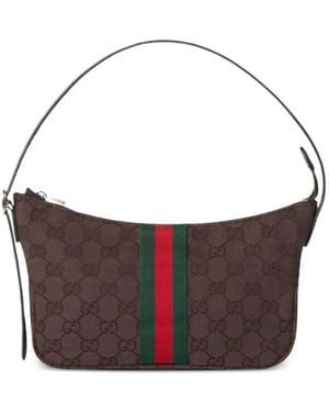 Gucci Small Lunetta Shoulder Bag - Brown