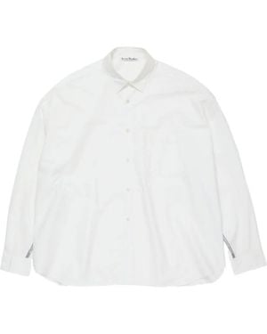 Acne Studios Logo-Detail Cotton Shirt - White
