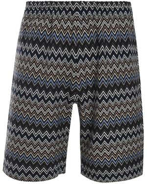 Missoni Pantalones Cortos Con Motivo En Zigzag - Gris