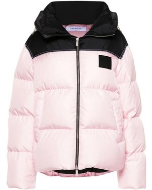 Off-White c/o Virgil Abloh Logo-Appliqué Puffer Jacket - Black