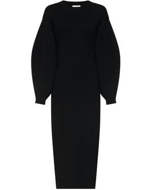 Loulou de Saison Elena Knitted Long-Sleeve Dress - Black