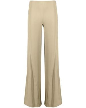 Jacquemus Neutral Le Pantalon Soffio Flared Pants - Women's - Silk/spandex/elastane/viscose - Natural
