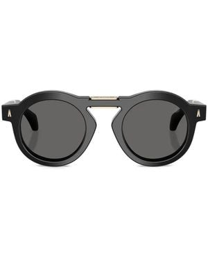 Moncler Glisse Round-Frame Sunglasses - Black