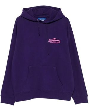 AWAKE NY Good Everywhere Logo Hoodie - Purple
