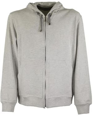 Brunello Cucinelli Sudadera Con Capucha Y Cremallera - Gris
