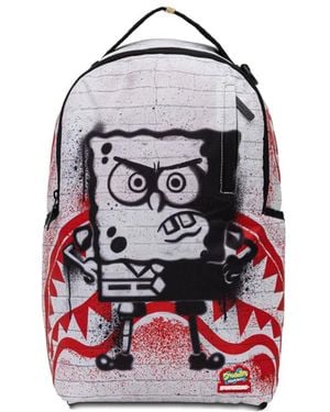 Sprayground Spongebob-Print Backpack - White