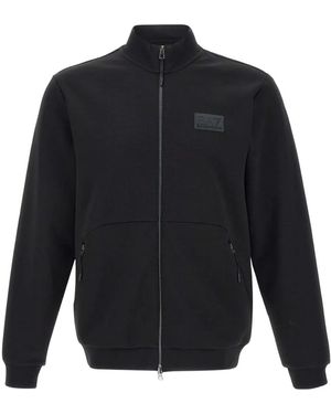 EA7 Stretch-cotton sweatshirt - Blau