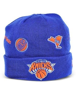 KTZ New York Knicks Identity Cuffed Beanie Hat - Blue