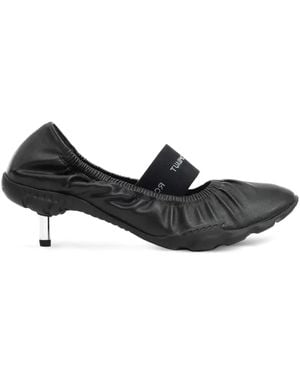 Rombaut Ruffled Kitten-Heel Court Shoes - Black