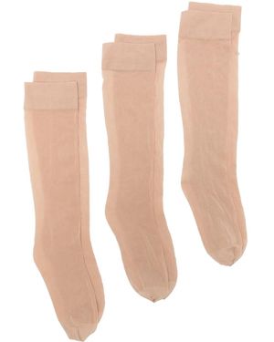 Wolford Sheer Knee-High Socks (Pack Of Three) - White