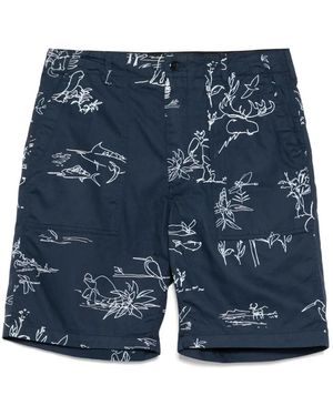 Engineered Garments Bañador con estampado gráfico - Azul