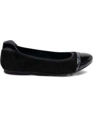 Hogan Sequinned Ballet Flats - Black