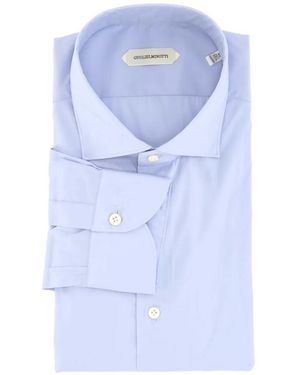 Guglielminotti Spread-Collar Button-Down Shirt - Blue