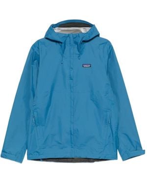 Patagonia Kapuzenjacke mit Logo-Patch - Blau