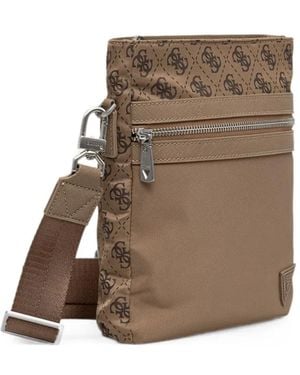 Guess Berlin Logo Crossbody - Brown