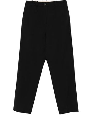 Alysi Pressed-Crease Trousers - Black
