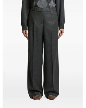 Peserico Pressed-Crease Trousers - Black