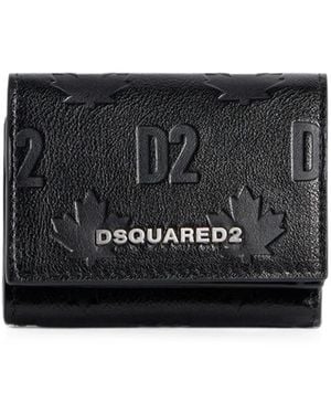 DSquared² Portefeuille À Motif Monogrammé - Black