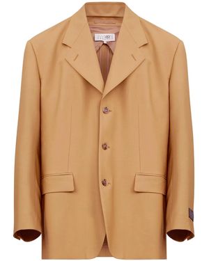 MM6 by Maison Martin Margiela ロゴアップリケ ジャケット - ナチュラル