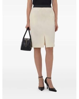 Loulou de Saison Lima Elasticated-Waist Skirt - Natural
