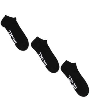 DIESEL Calzini Con Logo (3 Pezzi) - Nero