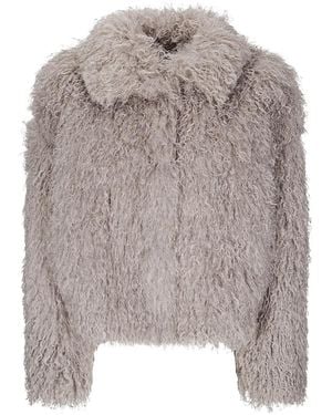 Tagliatore Faux-Fur Coat - Grey