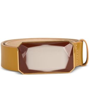 Silvia Tcherassi Dora Leather Belt - Brown