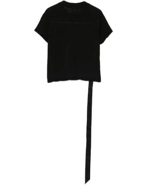 Rick Owens Tie-Detail Organic Cotton T-Shirt - Black