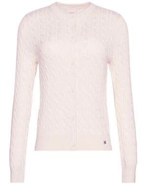 Calvin Klein Cable-Knit Cardigan - White