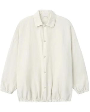 Fear Of God Garment-Dyed Cotton-Poplin Jacket - White
