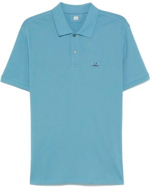 C.P. Company Poloshirt mit kleinem Logo - Blau