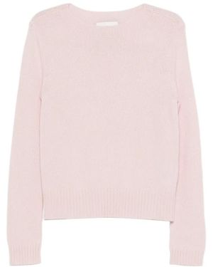 Bompard Round-Neck Jumper - Pink