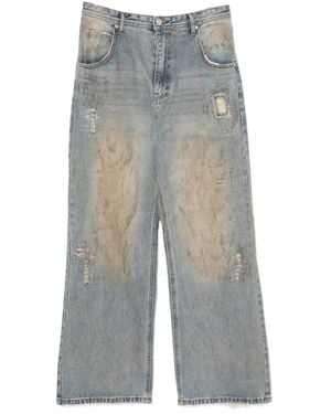 ANDERSSON BELL Destroyed Loose-Fit Jeans - Gray