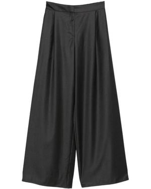 Dusan Pleated-Design Pants - Gray