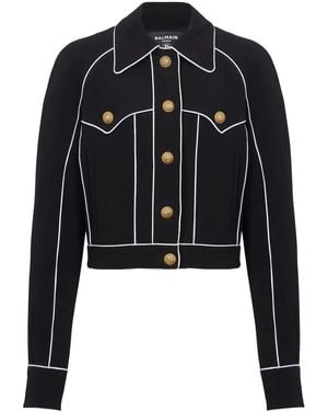 Balmain Western Crepe Jacket - Black