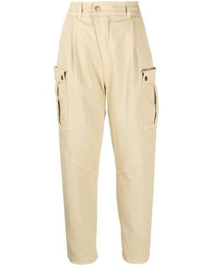 Etro High-Waist Cargo Trousers - Natural