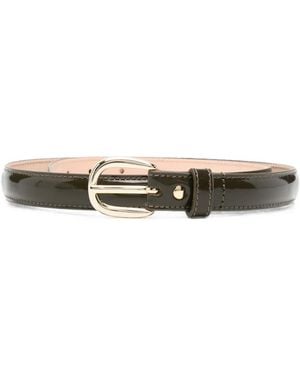 A.P.C. Patent-Finish Belt - White