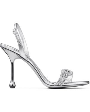 Jimmy Choo 95Mm Tabatha Sandals - White
