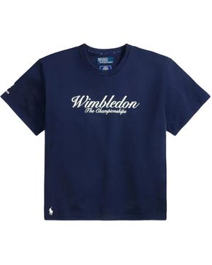 Polo Ralph Lauren Logo-Embroidery Cotton T-Shirt - Blue