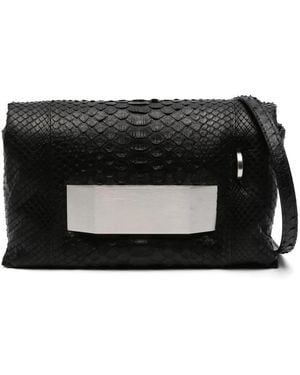 Rick Owens Pillow Griffin Kuriertasche - Schwarz