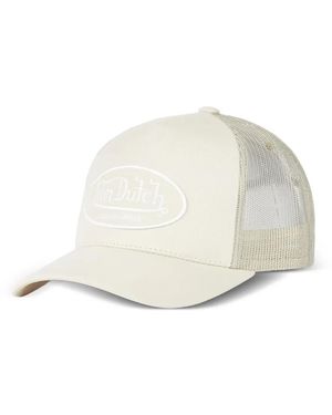 Von Dutch Casquette En Résille À Patch Logo - White