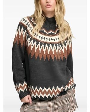 Superdry Fairisle High-Neck Sweater - Black