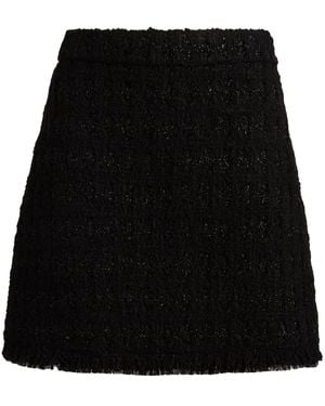 Tory Burch Tweed Mini Skirt - Black