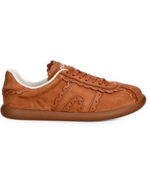 Camper Pelotas Soller Scalloped-Edge Sneakers - Brown