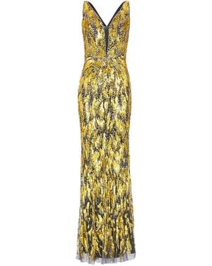 Jenny Packham Marion マキシドレス - メタリック