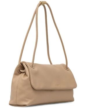 Trussardi Medium Orbita Shoulder Bag - Natural