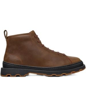 Camper Brutus Lace-Up Chunky-Sole Hiking Boots - Brown